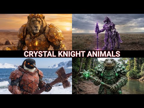 What If Animals Became Crystal Knights? | Epic Gemstone Animal Fusions