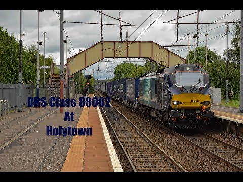 DRS 88002 'Prometheus' At Holytown Working 4S43 Daventry to Mossend Euro Terminal [HD]