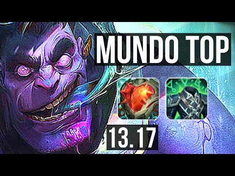 DR. MUNDO vs UDYR (TOP) | 6/1/5, 600+ games, 1.1M mastery, Rank 14 Mundo | NA Grandmaster | 13.17