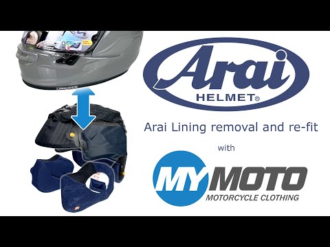 Arai Helmet - Lining removal and refit
