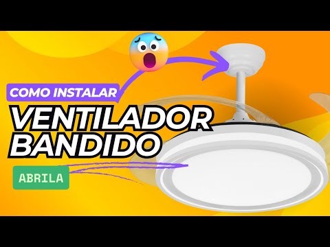 Vídeo de Bandido Ventilador de Techo LED DC Blanco con Mando Fabrilamp / Abrila
