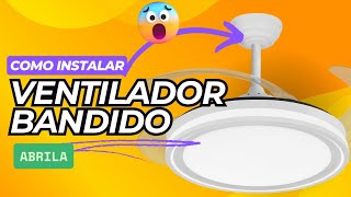 Video Bandido Ventilador de Techo LED DC Blanco con Mando Fabrilamp / Abrila