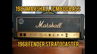 Video thumbnail for Fender Stratocaster 1968 with 1982 Marshall JCM 800 Bass Series 100W by KemzGuitarsID