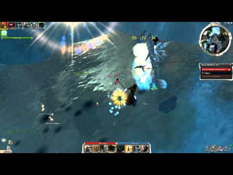 Guild Wars Secret Lair of the Snowman Dungeon Solo with Dervish