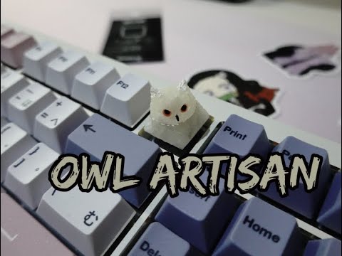 Rotating Owl Artisan Keycap !!