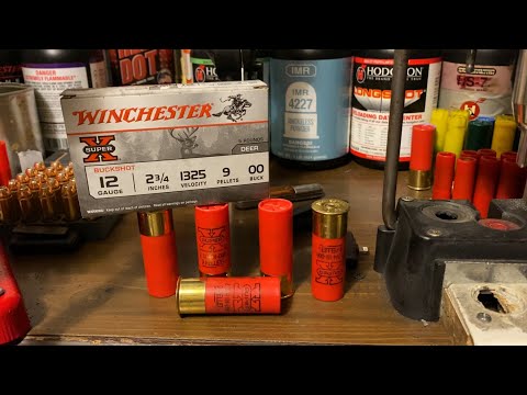 Winchester 12 Gauge 9 Pellet 00 Buck (Made In France) - Breakdown 