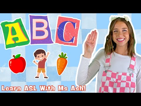 The ASL Alphabet Song With Ms Ash | Sing & Sign The ABC's | Original Learning Songs For Kids!