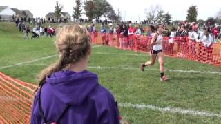 preview picture of video 'Allie finishing the XC race at Idlewild'