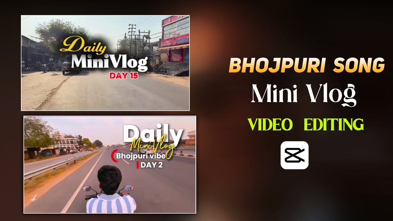 How to make Instagram Trending Mini Vlog Video | Bhojpuri Song Mini Vlog Video Editing In Capcut |