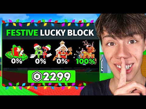 BARO di NASCOSTO con LE HACK nella FESTIVE LUCKY BLOCK OPENING BATTLE su STEAL A BRAINROT!