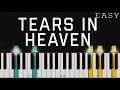 Tears In Heaven Eric Clapton EASY Piano Tutorial Arranged By Dan Coates