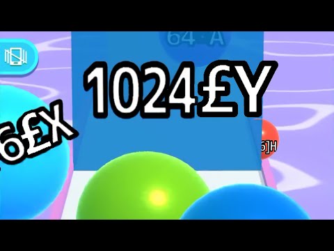 BALL RUN 2048 — INFINITY ∞ 'POUND-ILLION' Fly To '1024 £Y' SAPPHIRE WALL!  (Gameplay*)