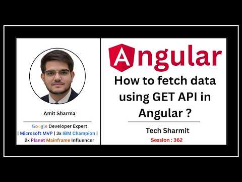 How To Fetch Data Using Get Api In Angular Api In Angular Angular Tutorial Ep 362