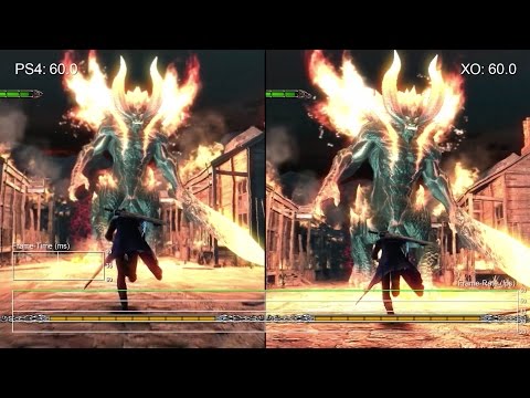 [60fps] Devil May Cry 4 Special Edition: PS4 vs Xbox One Gameplay Frame-Rate Test