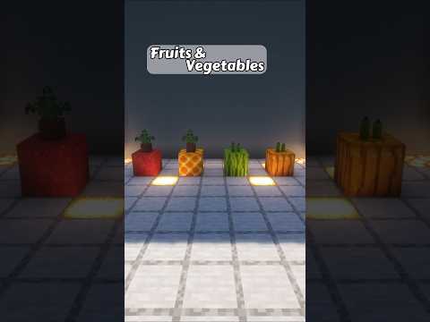 Insane Minecraft Build Hacks - Fruit & Veggie Madness 🔥🍉🥦