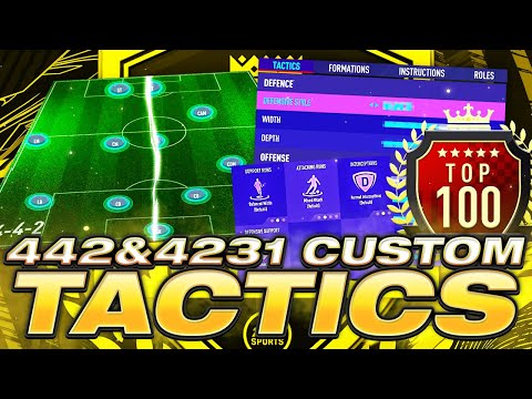 BEST NEW PATCH FIFA 21 442 AND 4231 CUSTOM TACTICS - FIFA 21 ULTIMATE TEAM PRO PLAYER CUSTOM TACTICS
