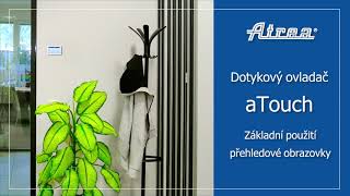 Dotykový ovladač Atrea aTouch 4,3 pro regulace aM/aM.CF