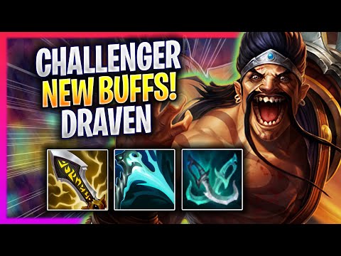 KOREAN CHALLENGER TRIES DRAVEN WITH NEW BUFFS! - Korean Challenger Plays Draven ADC vs Kai'sa!