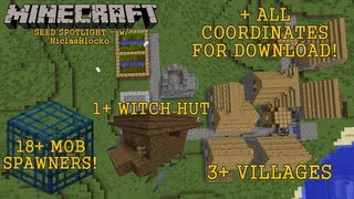 18+ DUNGEONS, 3+ VILLAGES, 1+ WITCH HUT [ALL COORDINATES FOR DOWNLOAD! // 1.6.2]