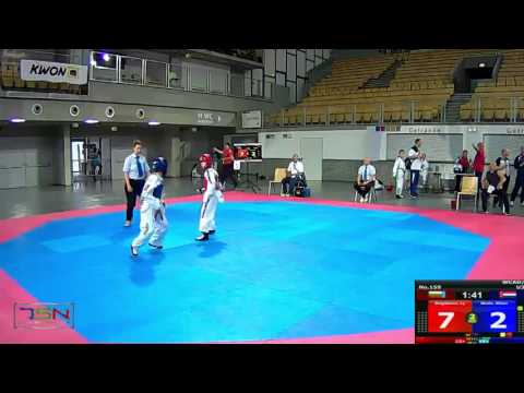 159-Molle, Milan  TOP TAEKWONDO EEMLAND (NED) vs Bogdanov, Lyubomir  KENTAVAR (BUL)  2-16
