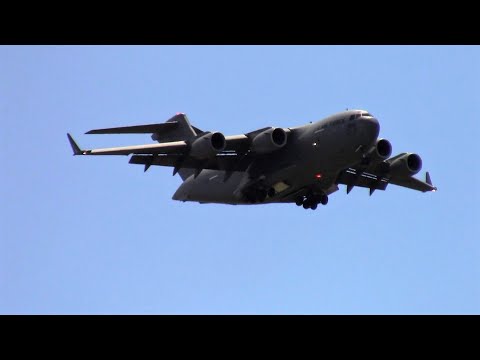 THE "MOOSE" CRANKING AT SELFRIDGE! - USAF C-17 DEMO - 2022 SELFRIDGE ANGB OPEN HOUSE & AIRSHOW