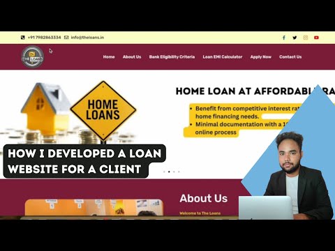 Loan Company Website — client website video