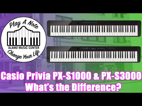 Casio Privia PX-S1000 and PX-S3000 -  What are the Differences? - Digital Piano Comparison