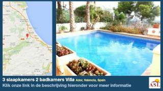 preview picture of video '3 slaapkamers 2 badkamers Villa te Koop in Ador, Valencia, Spain'