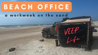 Working from the beach for a week