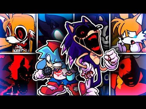 You Can't Run Encore Remake but Different Sonic Characters Sings 🐱 (Exeternal) - FNF Cover