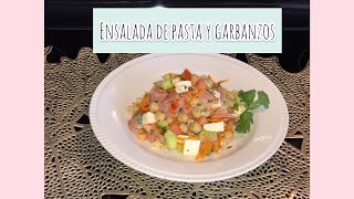 Ensalada de Pasta y Garbanzos