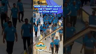 T-Shirt sales on cruise ships make people cray cray! #cruisetour #royalcaribbean #diazondecktravel