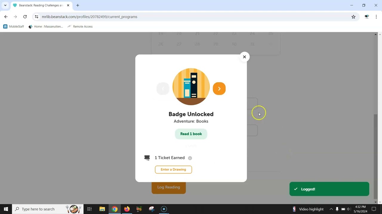 Using the Beanstack Website for MRL's Summer Reading Challenge