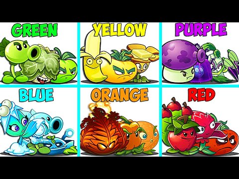 Random 10 Color Plant Teams Battlez - Who Will Win? - PvZ 2 Team Plant Vs Team Plant