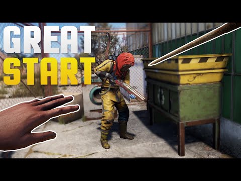 GREAT START TO MY SOLO WIPE! - Rust SOLO Survival #1