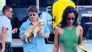 Charles Leclerc in Monaco | Superyacht Lifestyle with Girlfriend & Dog Leo 🇲🇨