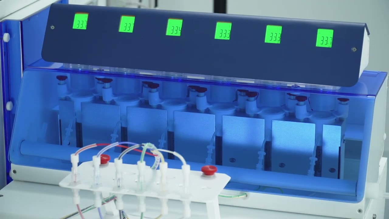 Diffusion cell apparatus with automated sampling