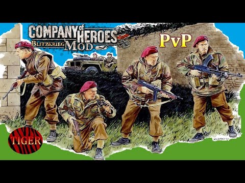 CoH Blitzkrieg Mod PvP _ Tactical 1v1 as RAF - Gameplay