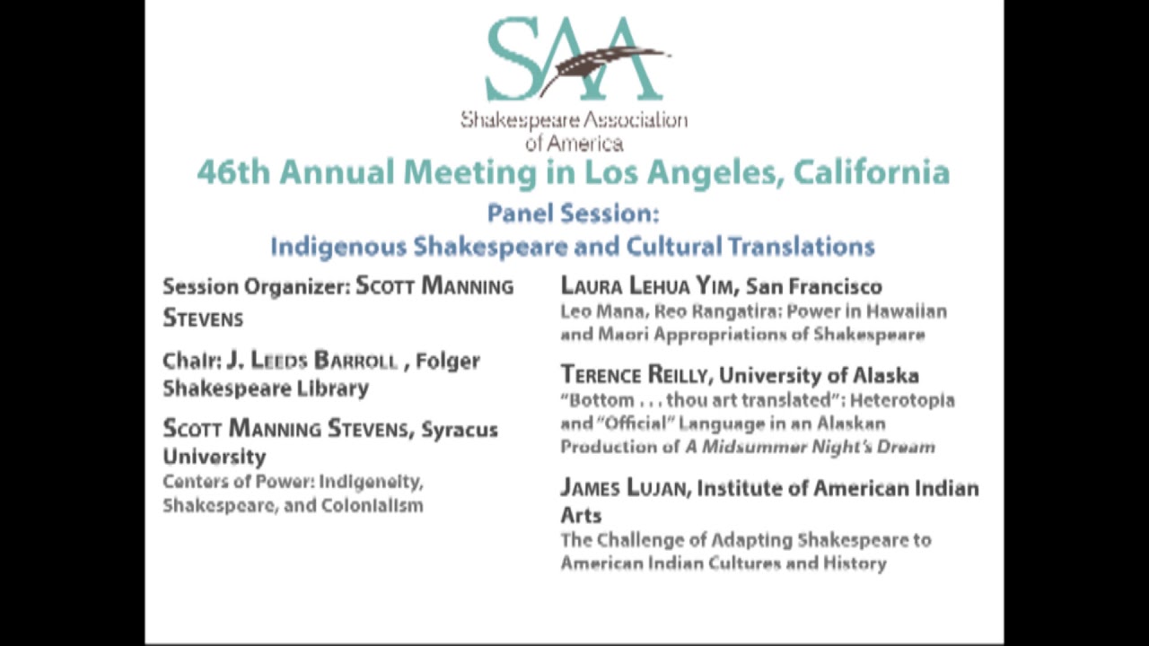 Indigenous Shakespeare and Culture Translations