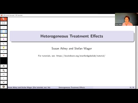 Susan Athey and Stefan Wager: Estimating Heterogeneous Treatment Effects in R