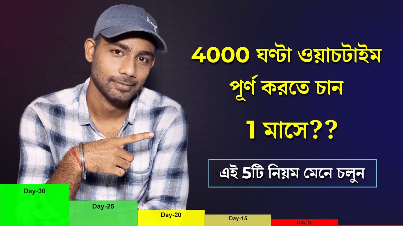 How To Get 4000 Hours Watch Time Fast 2021 Bangla | 4000 Hours Watch Time