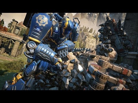 Gears of War 4: Mech vs Swarmak Boss Fight (4K 60fps)