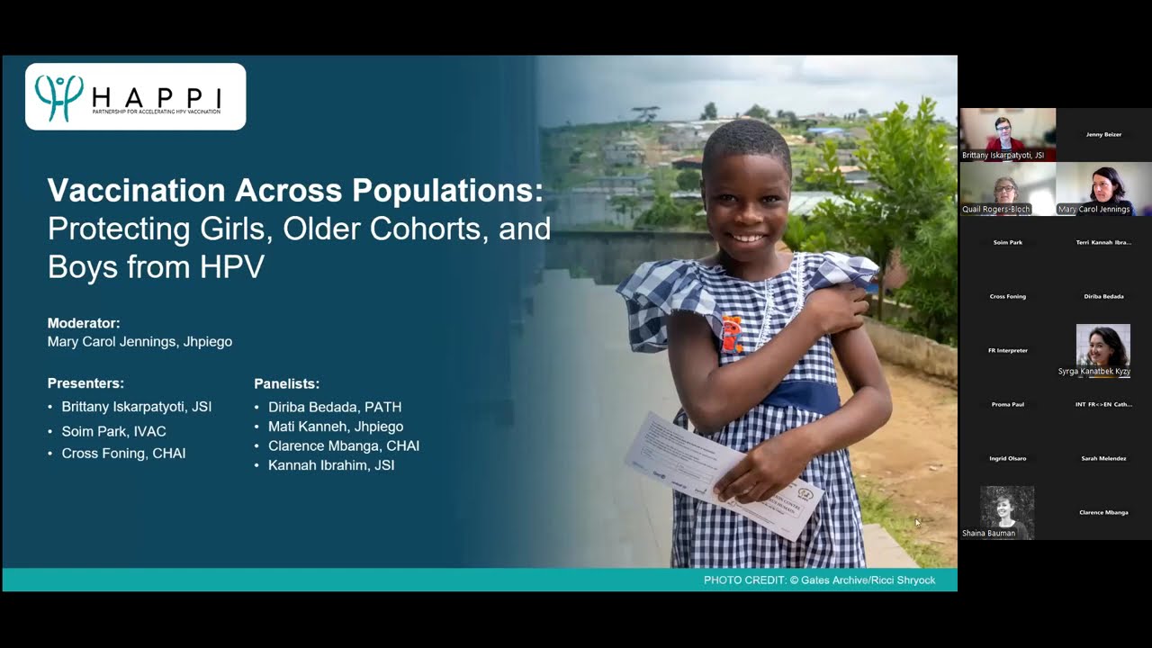 Vaccination Across Populations: Protecting Girls, Older Cohorts, and Boys from HPV (French)