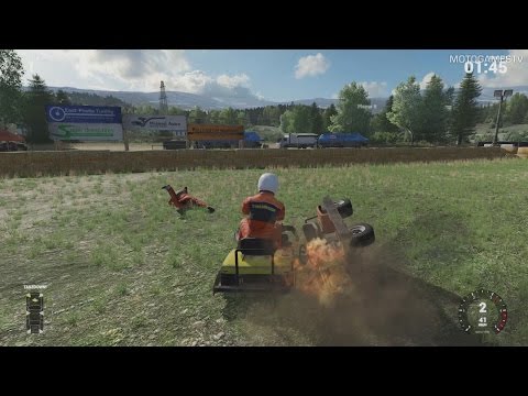 Next Car Game: Wreckfest - Lawn Mower Derby Gameplay