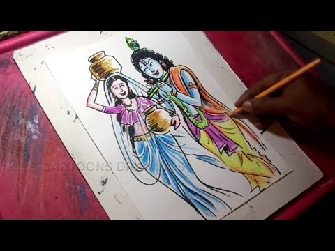 How to Draw Lord Radha Krishna Drawing – Simon Erene