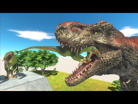 Siege of deinonychus army on the way of the units - Animal Revolt Battle Simulator
