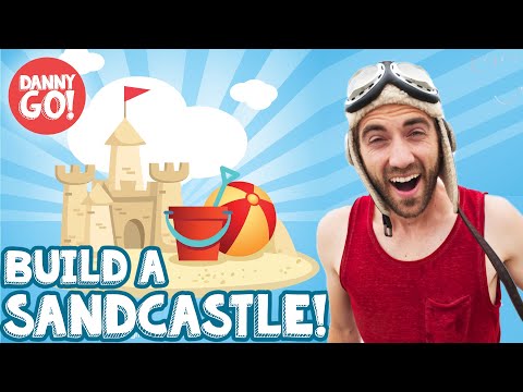 How to Build a Sandcastle for Kids ????️????/// Danny Go! at the Beach