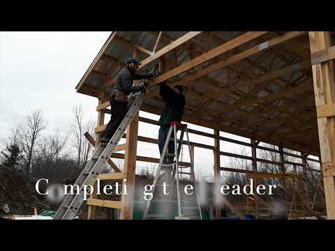 Pole Barn Build #14:  Framing the Overhead Door