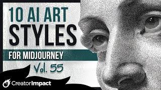 Easy Midjourney & AI Art Styles to Make Your Images Pop! (Vol 55)