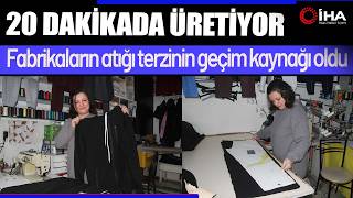 Fabrikaların atık kumaşlarını satın alıp, 20 dakikada kıyafet üretiyor